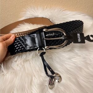 Michael Kors Navy and Black Braided Belt